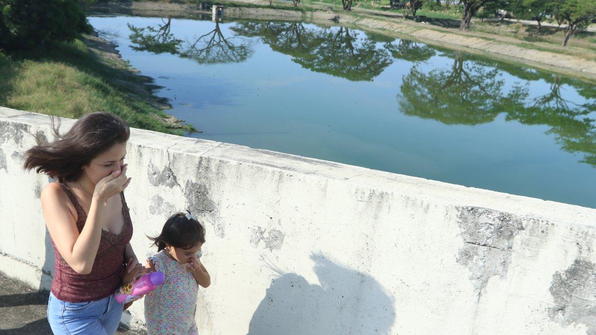 Las lagunas. Los guayaquileños dicen convivir con los malos olores desde hace al menos ocho años.