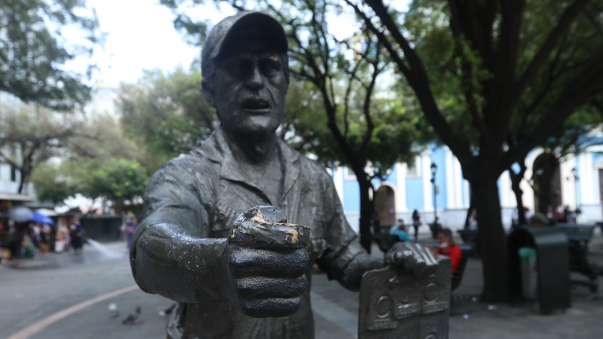 Imagen. El vandalismo fue alertado por EXPRESO la mañana de este lunes 25 de abril.