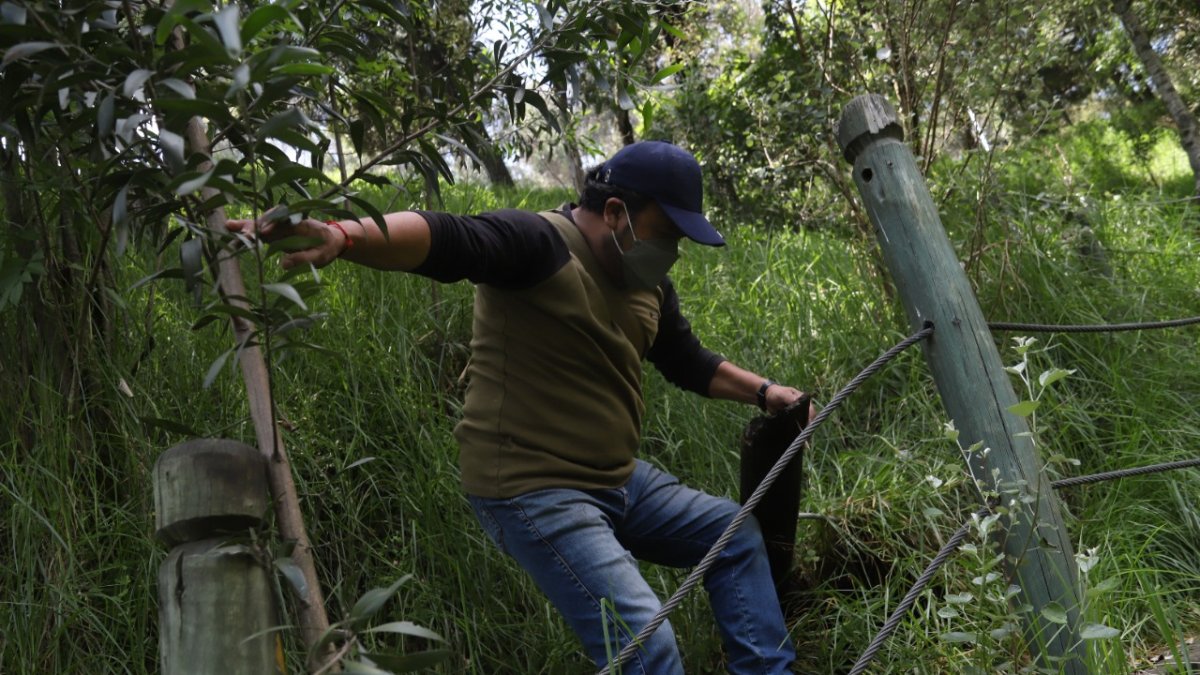 Riesgos. Los visitantes deben hacer maniobras extremas para moverse dentro del parque