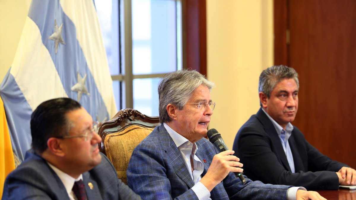 Cita. El 24 de abril, los presidentes de la Corte Nacional de Justicia y del Consejo de la Judicatura, se reunieron con el primer mandatario Guillermo Lasso.