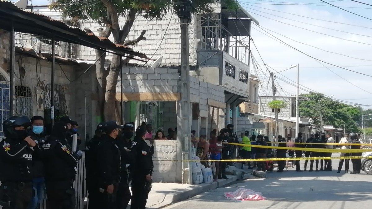 En el sitio se encontraron 14 indicios balísticos