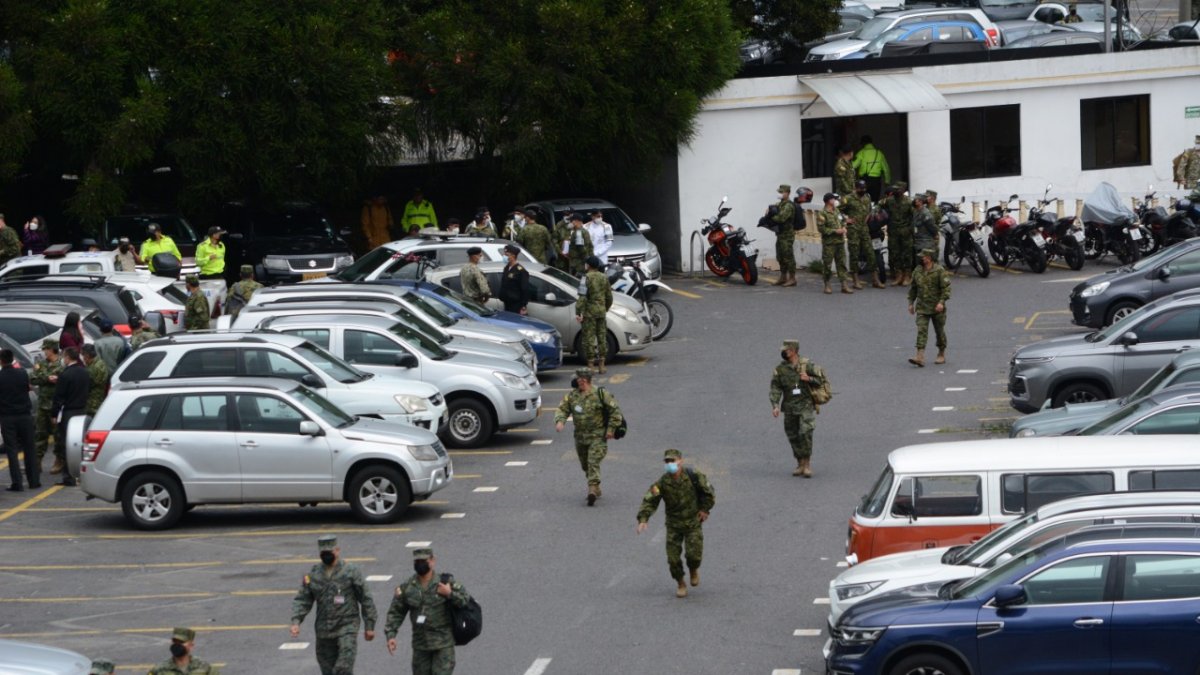 Diligencia. El pasado 8 de abril, las puertas del complejo Ministerial de la Recoleta, en el Centro Histórico, se cerraron por la alerta de la presencia de Miguel Nazareno.