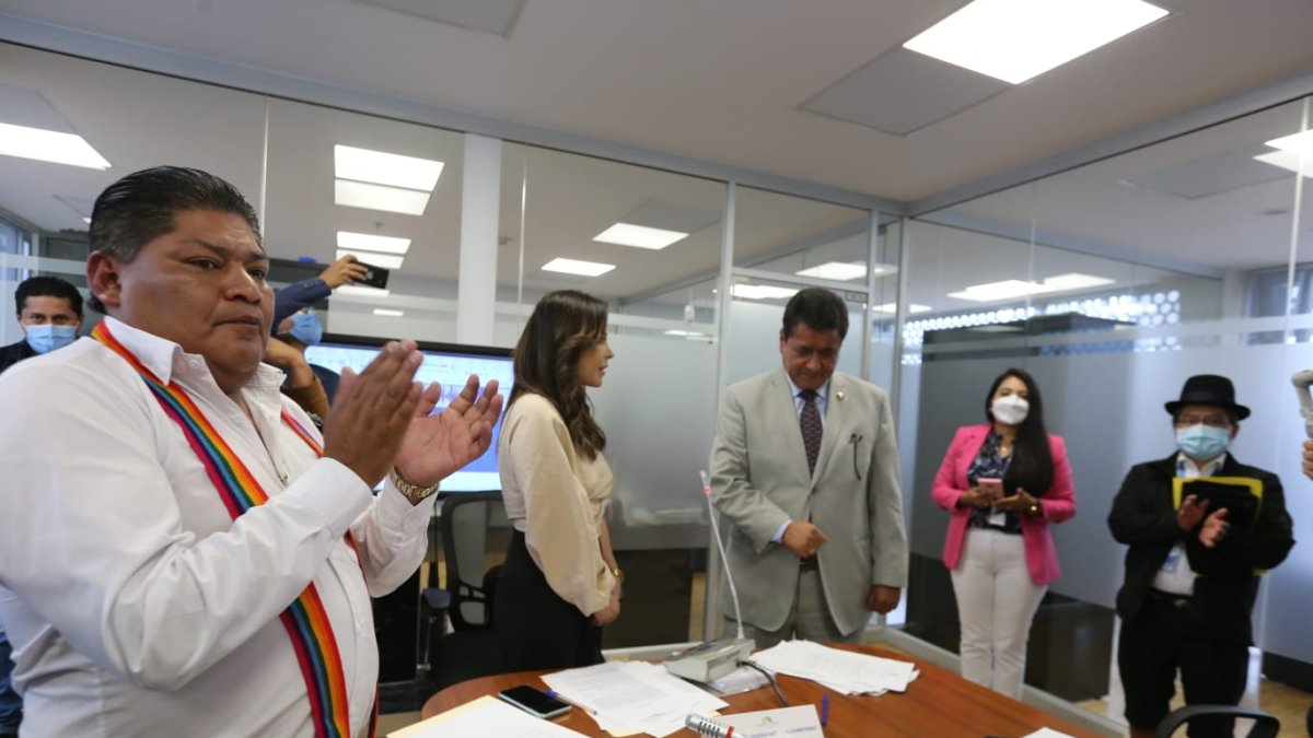 Los asambleístas Peter Calo, Pamela Aguirre y Pedro Zapata dejaron  claro que ejercerán la mayoría en la comisión.