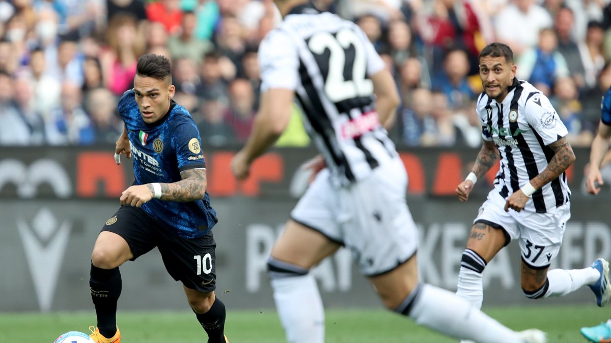 Lautaro Martínez anotó el segundo gol en la victoria del Inter de Milán en la casa del Udinese