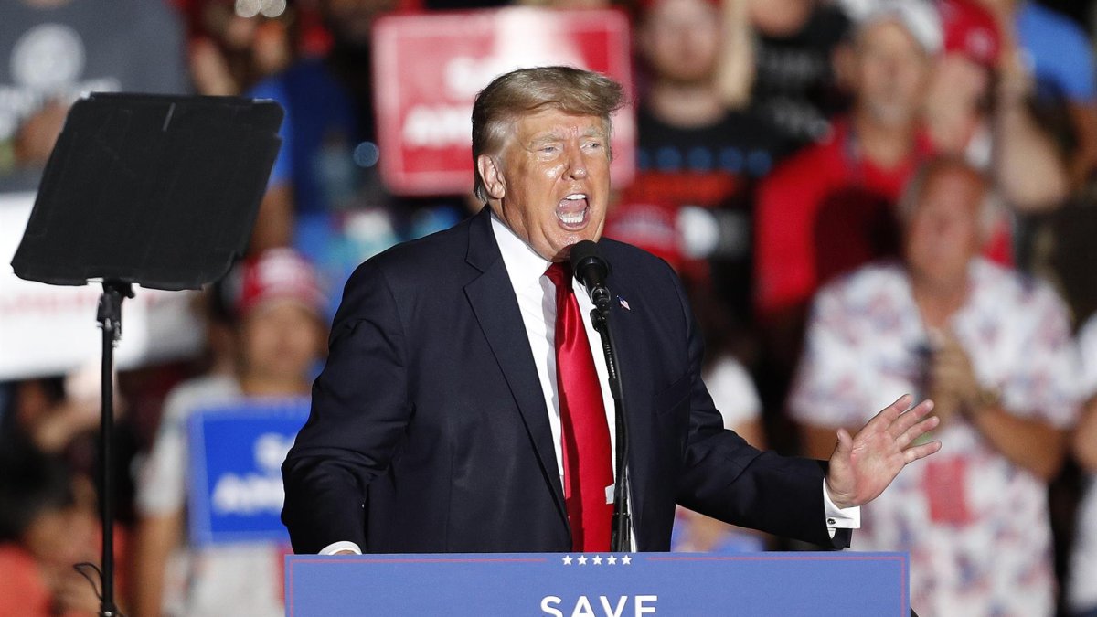 Imagen de archivo del expresidente estadounidense Donald Trump