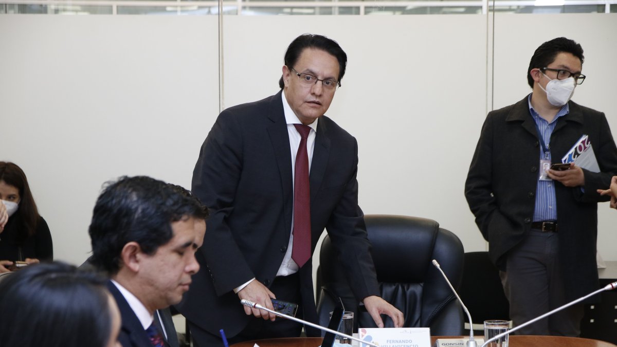 Asamblea. Una sesión de la Comisión de Fiscalización, a cargo del legislador Fernando Villavicencio.