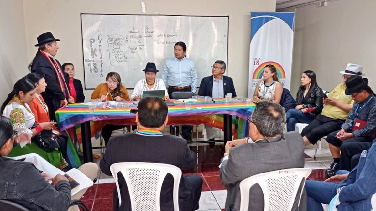 La elección se la realizó con la presencia de la mayoría de legisladores del movimiento Pachakutik.