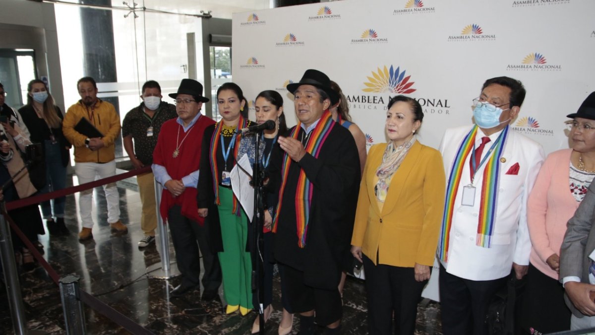 Alerta. Parte del bloque de Pachakutik dijo ayer que se sigue boicoteando el trabajo de Guadalupe Llori.