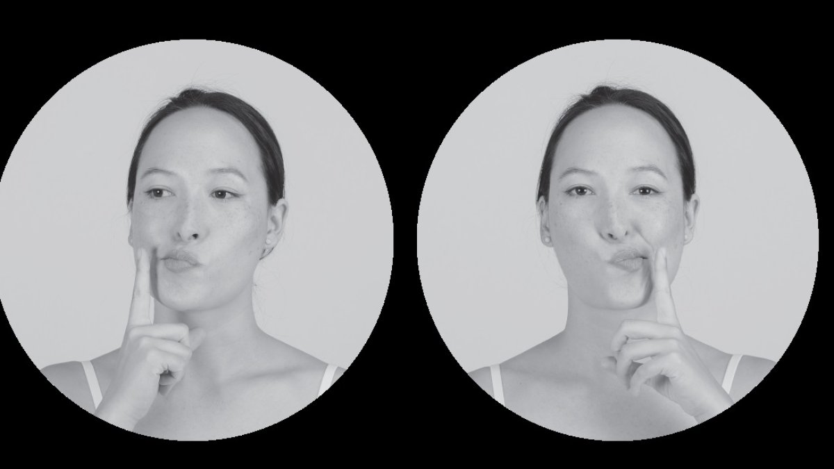 Rutina matinal. Cinco minutos (paso 3). Dos ejercicios para definir el contorno de la cara.