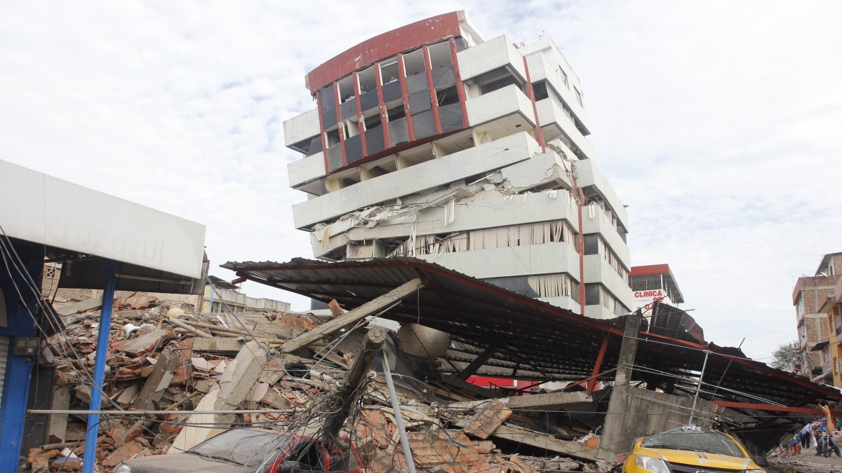 Foto de archivo del terremoto del 2016 con epicentro en Pedernales.