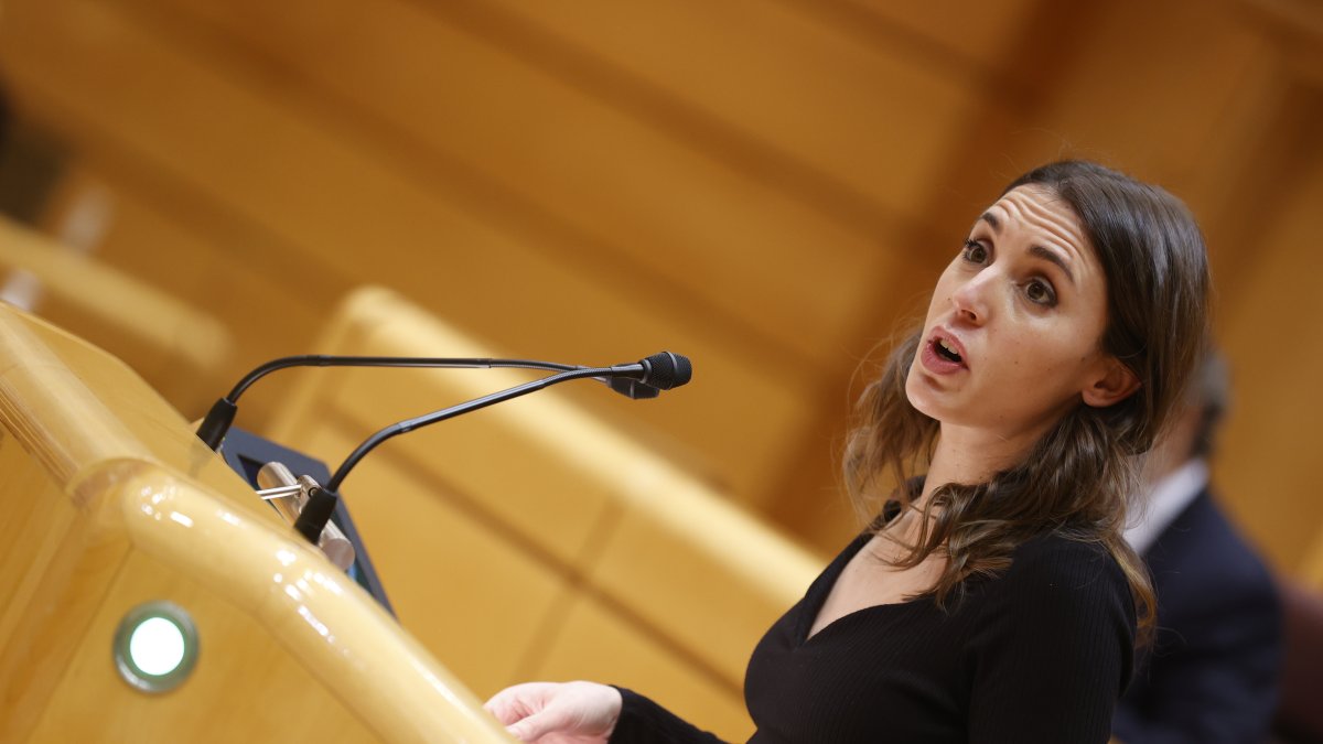 Imagen de archivo de la ministra española de Igualdad, Irene Montero