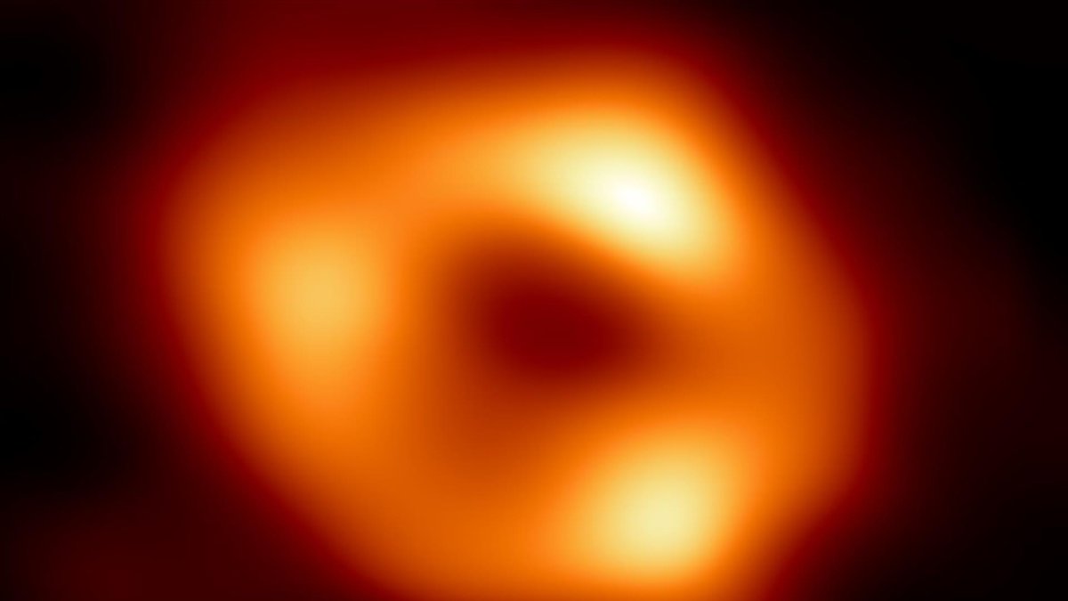 Imagen del agujero negro Sagitario A*, en el centro de la Vía Láctea.