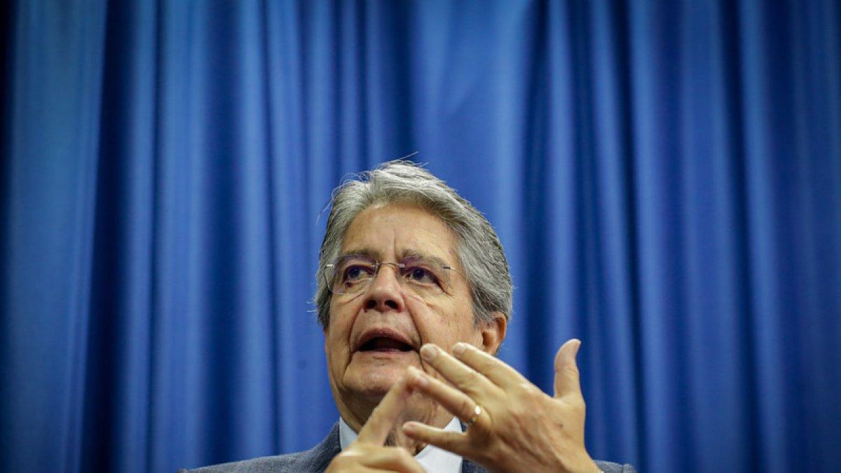 El presidente del Ecuador, Guillermo Lasso Mendoza, en su enlace radial 