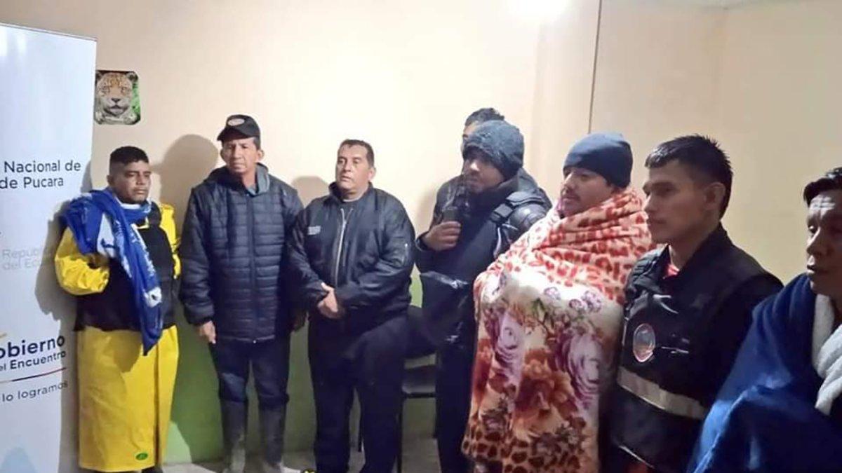 El primer reporte de la Policía Nacional indicaba que habían 10 personas desaparecidas.