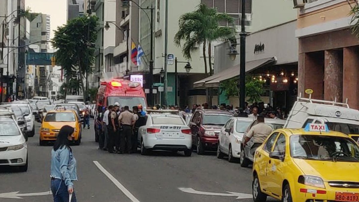 El incidente se produjo en Aguirre y Pichincha, centro de la ciudad.