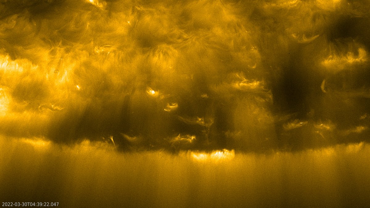 La imagen de mayor resolución del polo sur del Sol obtenida por el Solar Orbiter.