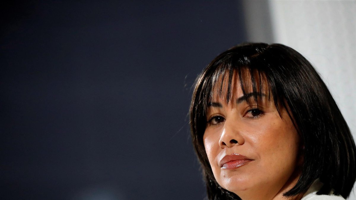 Claudia Patricia Díaz Guillén, quien fue enfermera del fallecido presidente de Venezuela Hugo Chávez y tesorera de la República, mientras posa en Madrid (España)