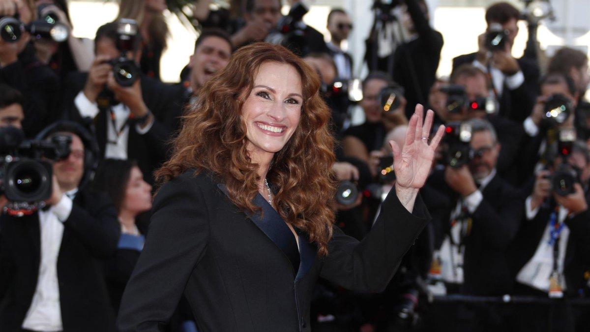 La actriz acudió hoy a la proyección de 