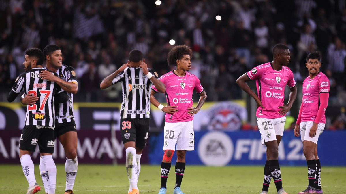 Los jugadores de Independiente del Valle en Brasil. Quedaron fuera de la fase de grupos.