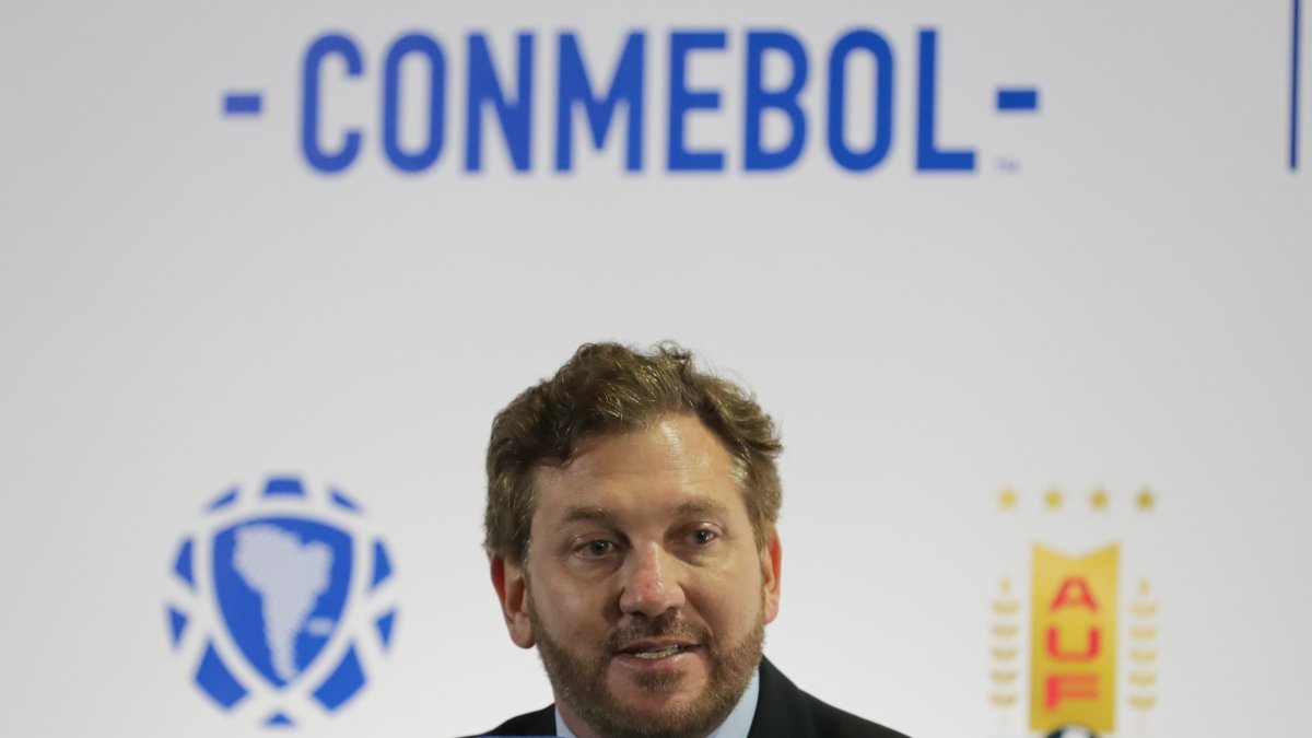 El presidente de la Conmebol, Alejandro Domínguez, en una fotografía de archivo.