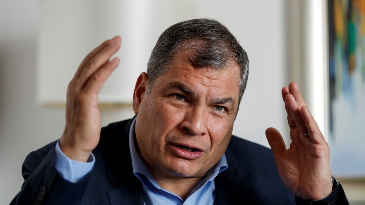 El expresidente de Ecuador Rafael Correa, en una fotografía de archivo.