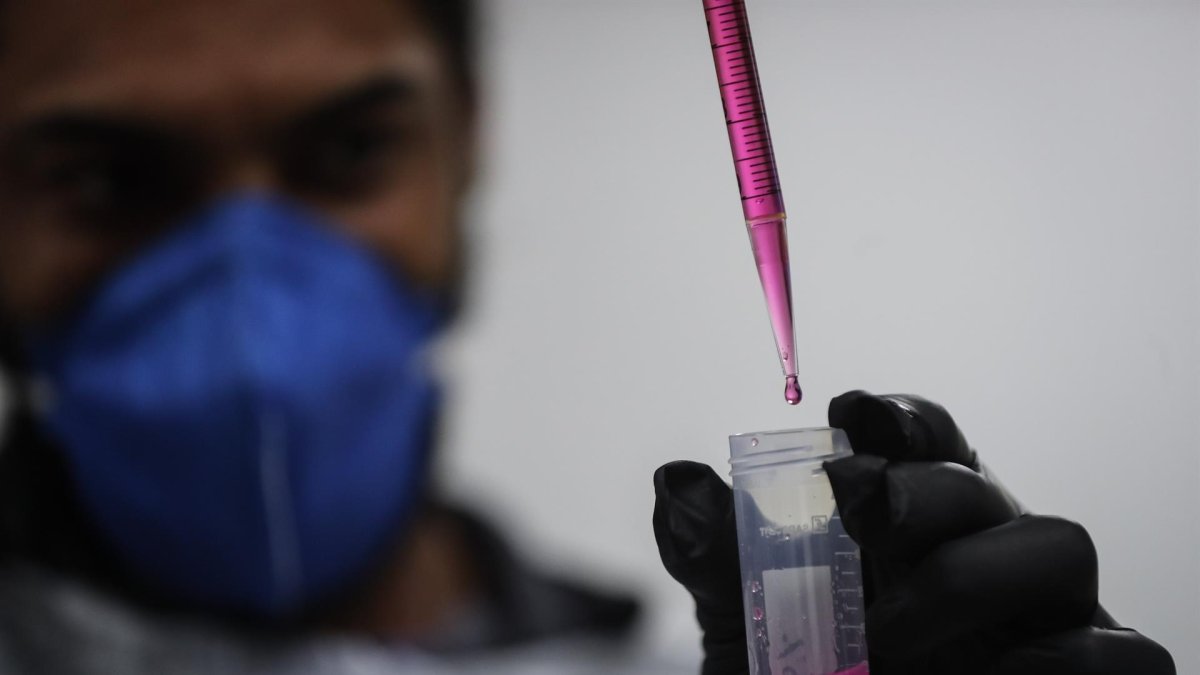 Una muestra de laboratorio en una imagen de archivo