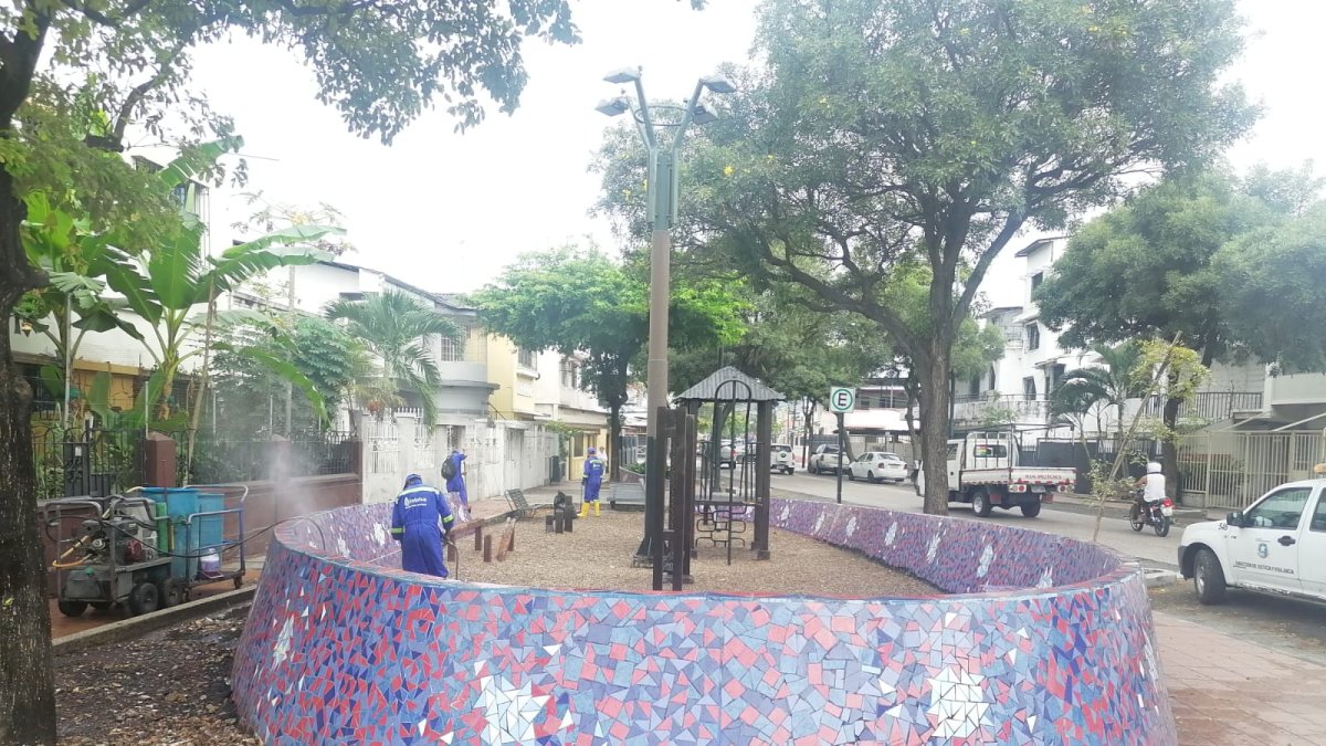 Espacio. En el área recreativa se llevó a cabo un operativo.