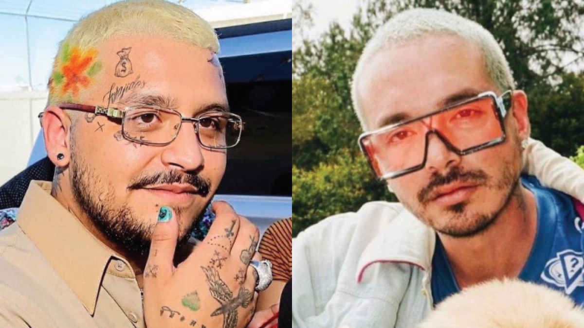Estas fueron las fotografías con las que J Balvin hizo la comparación