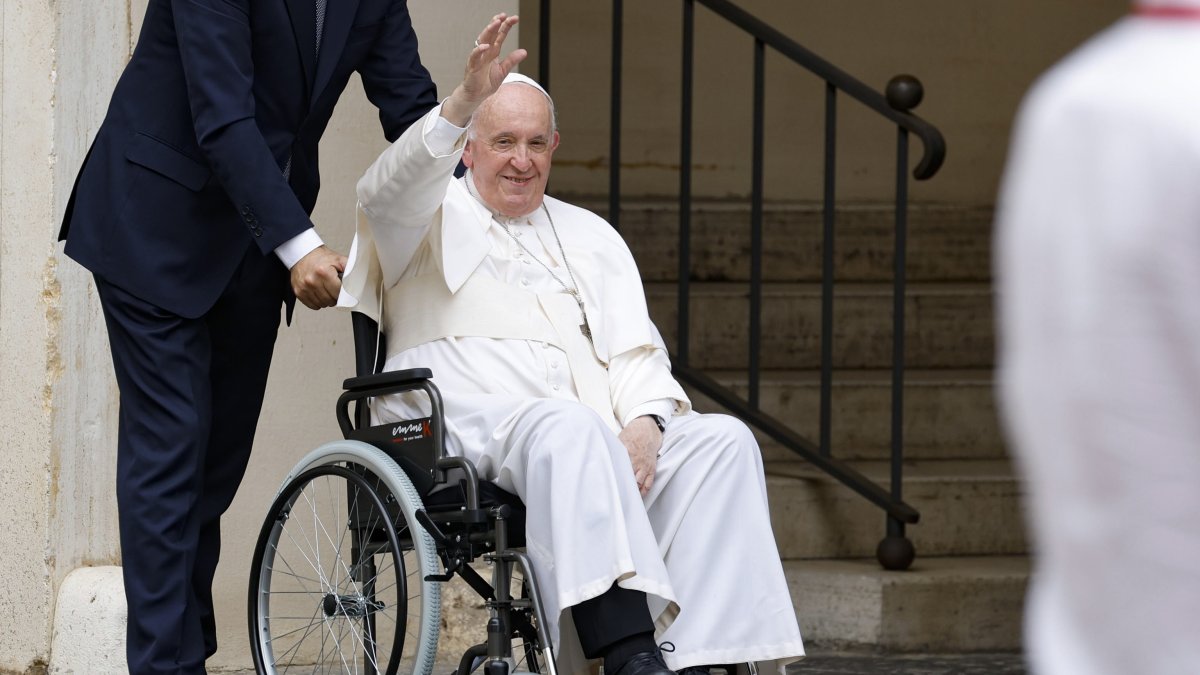 El papa Francisco este sábado 4 de junio en el Vaticano