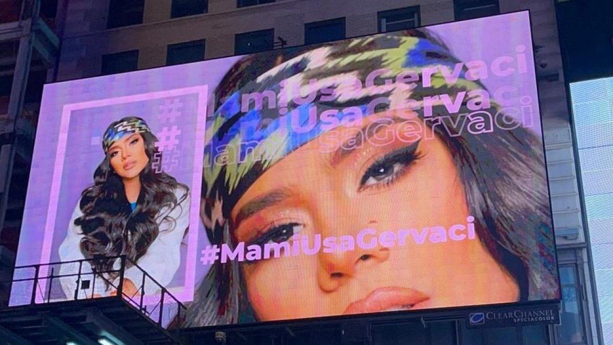 Su imagen como parte de la campaña.