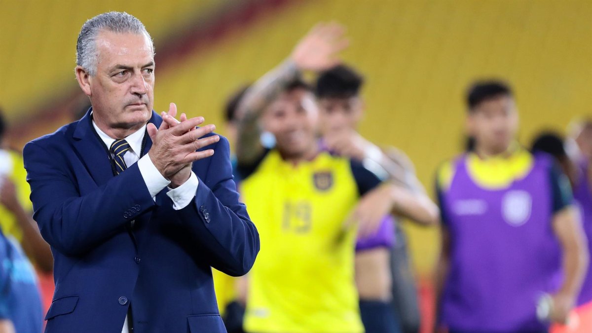 El entrenador de la selección de Ecuador, Gustavo Alfaro