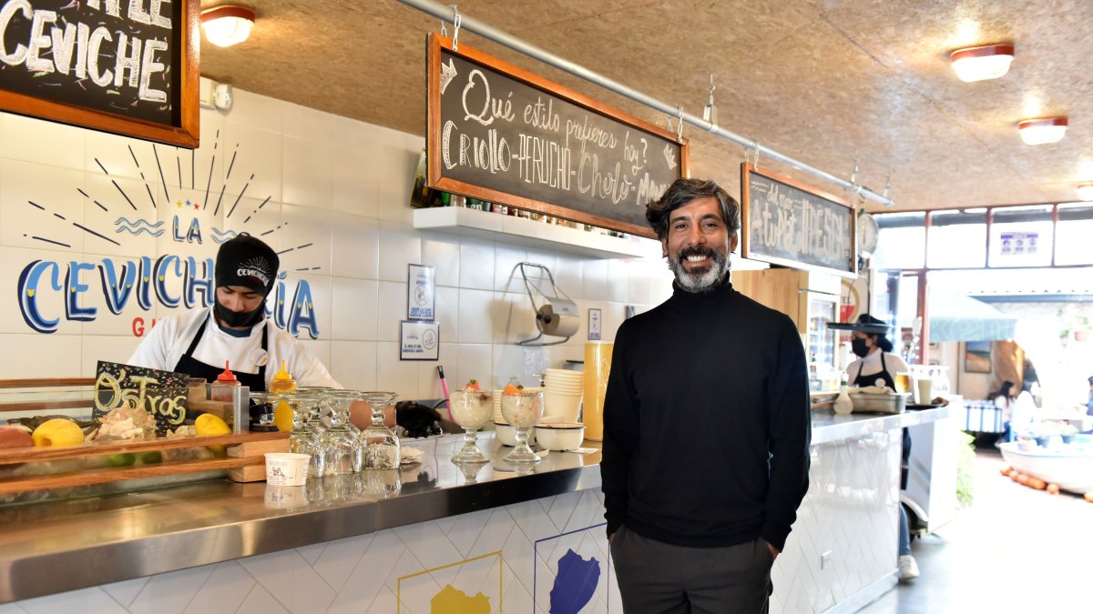 Emprendimientos. Diego Rey, dueño de La Cevichería Guayaca, se alista para abrir nuevo local en Barcelona.