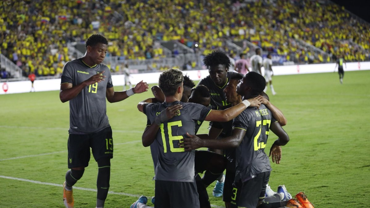 Así celebraron los seleccionados el tanto de Jordy Caicedo.
