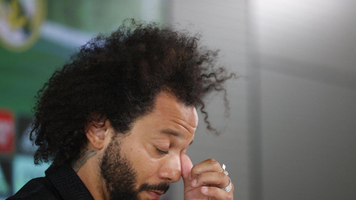 El capitán del Real Madrid Marcelo Vieira, que deja el club después de 16 temporadas