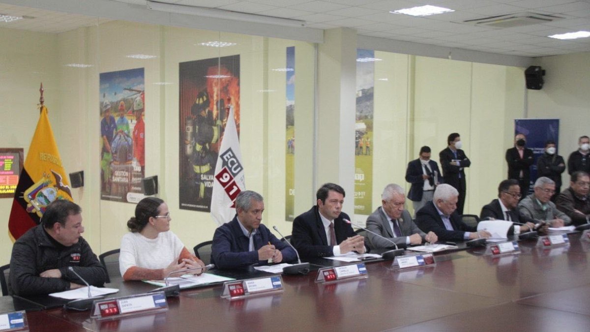 El Gobierno dio un primer balance del paro en el ECU911 de Quito donde se instaló el Centro de Mando Unificado.