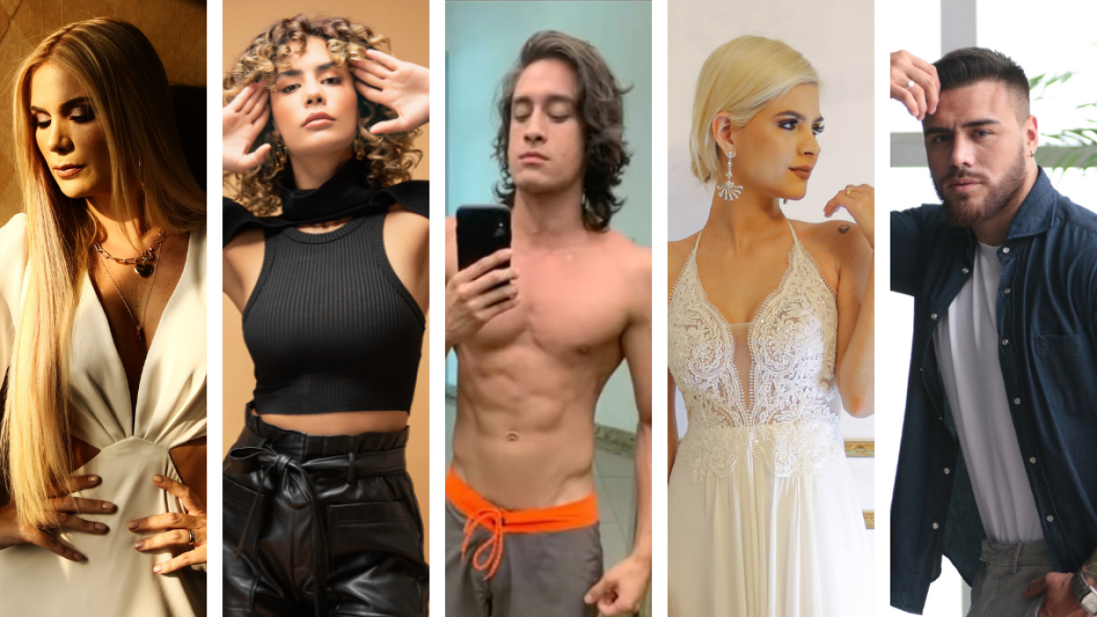 Carolina Jaume, Mare Cevallos, Simón Mora, Arianna Mejía y ​Ricardo Delgado.