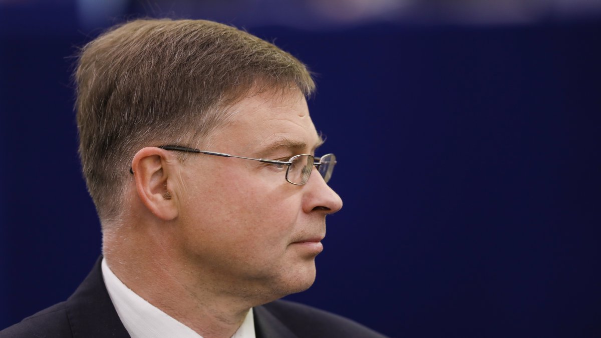 El vicepresidente ejecutivo comunitario y responsable de Comercio, Valdis Dombrovskis, en una fotografía de archivo