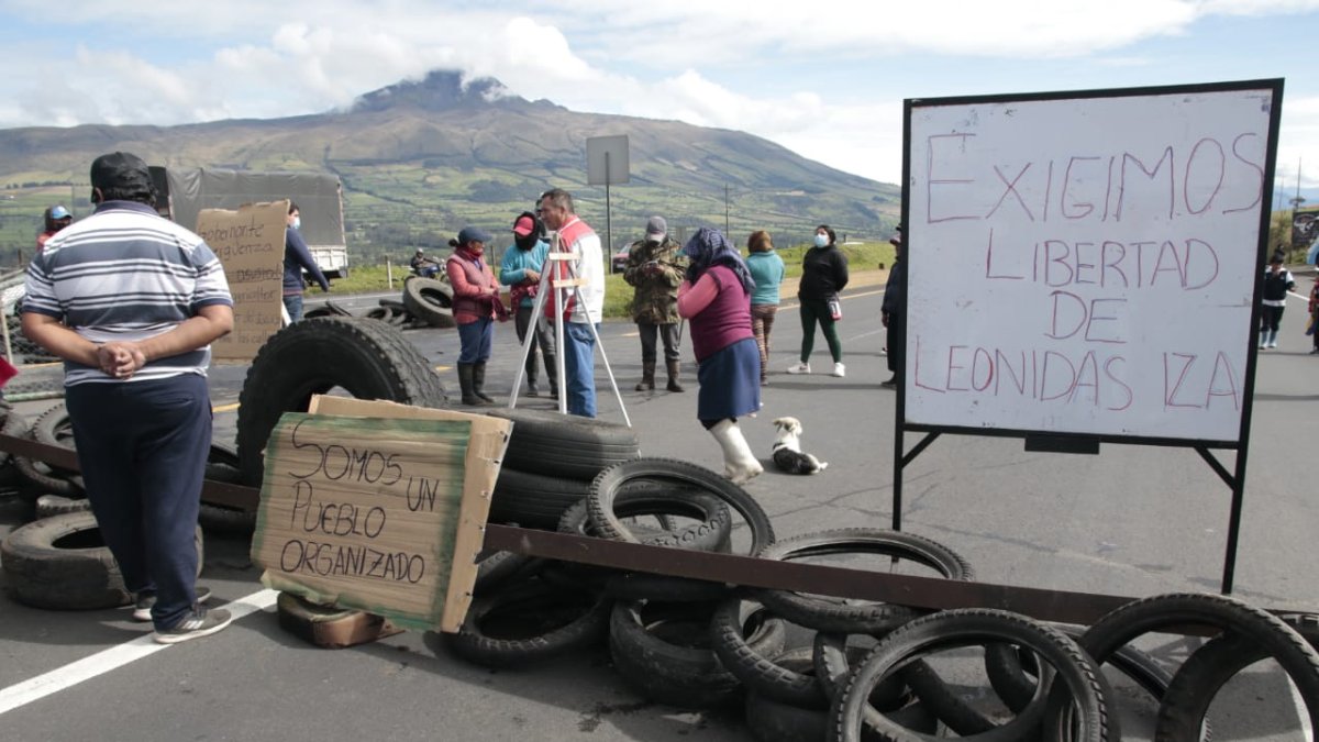 Bloqueo. Las acciones de protesta recrudecieron tras la captura de Leonidas Iza