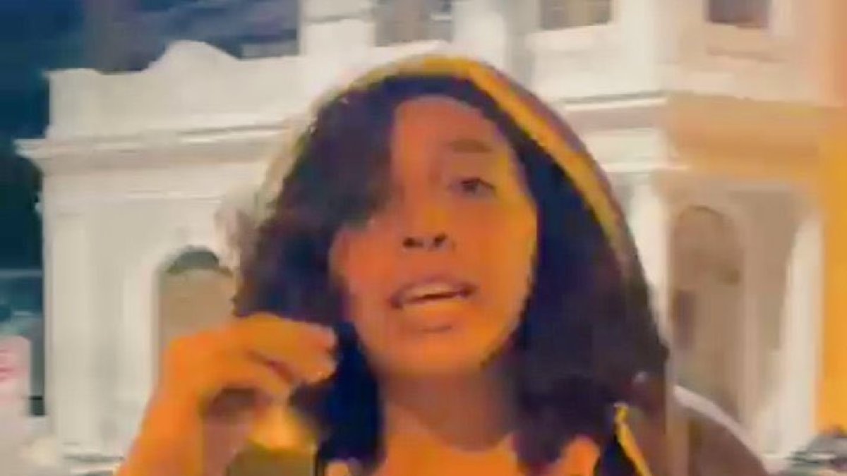 Detenida. Luego de vandalizar una patrulla, Alfonsina Ponguillo trata de convertirse en un caso para la organizaciones de derechos humanos.