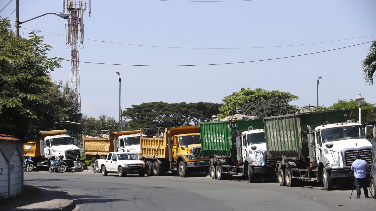 Transporte de carga que permanecía estacionado en el área de influencia del Puente de la Unidad Nacional.