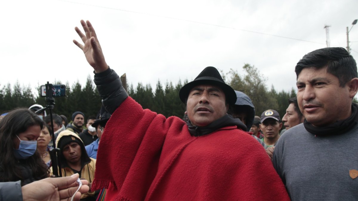 El líder de la organización indígena responsabilizó al gobierno del ataque