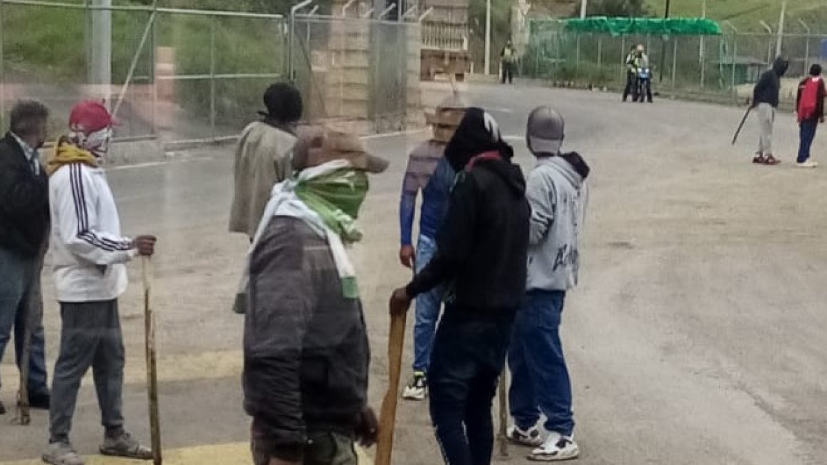 Los manifestantes intentaron tomarse plantas de gas este 22 de junio de 2022.