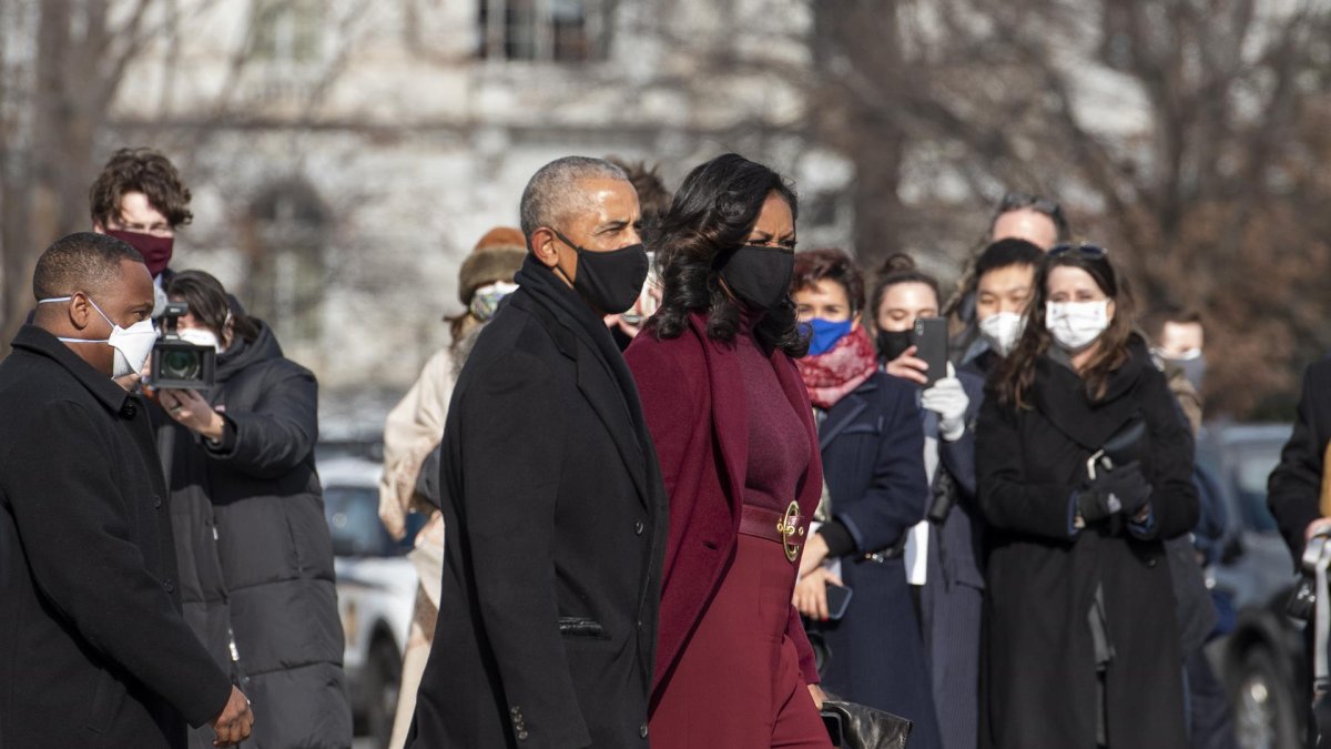 El expresidente de Estados Unidos Barack Obama y la exprimera dama Michelle Obama, en una fotografía de archivo.