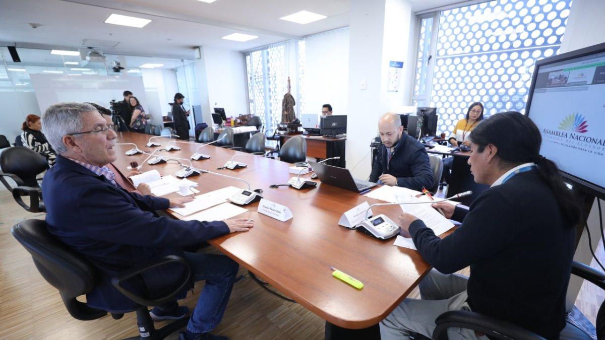 Sesión de la Comisión de Garantías Constitucionales para abordar el tema de la aprehensión de Leonidas Iza.