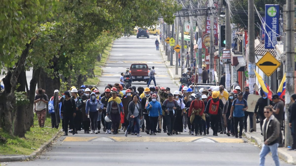 Organizaciones de Ibarra marcharon por La Gasca.