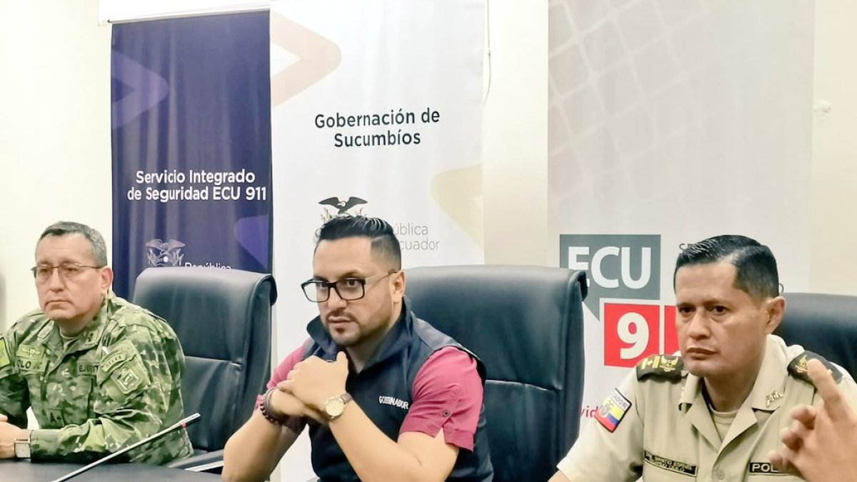 Una de las últimas actividades en las que participó Darío Domínguez como gobernador de Sucumbíos.