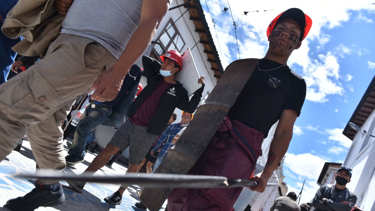 Dificultades. Las movilizaciones ponen en jaque a varios puntos del Ecuador.