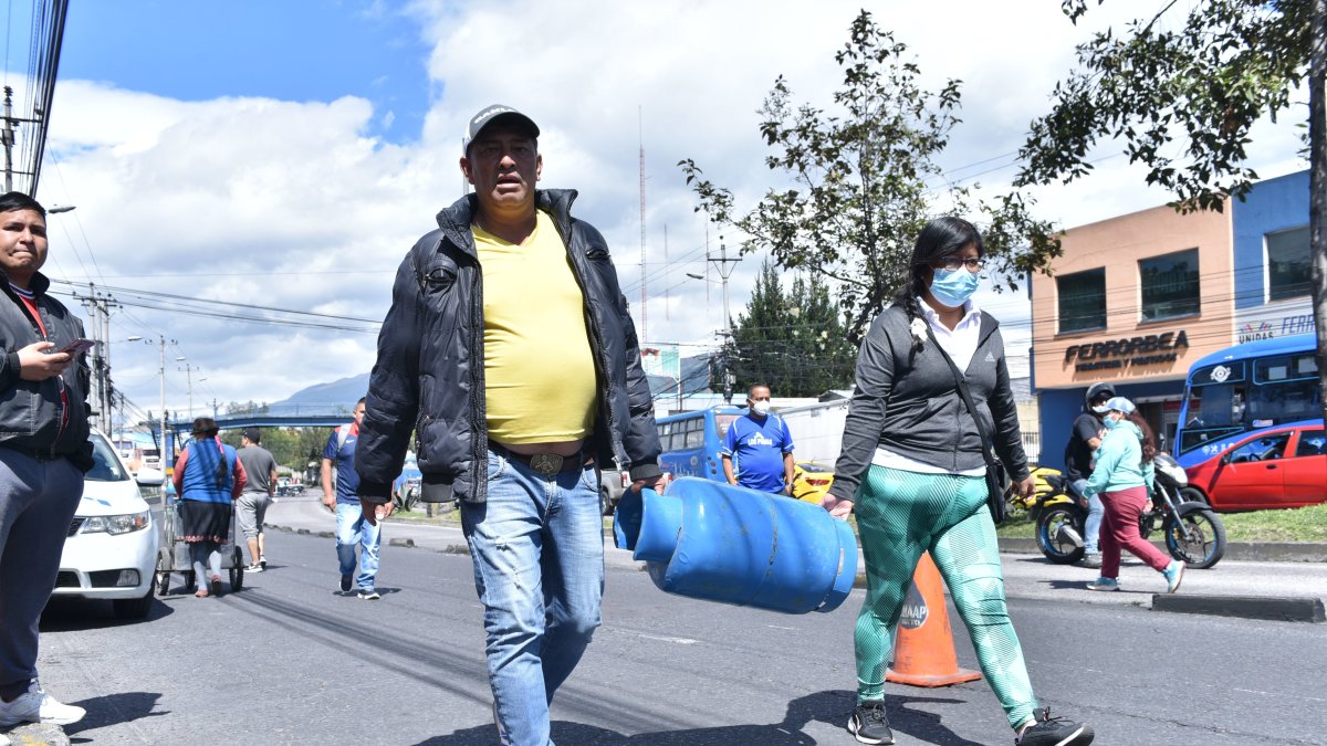 En San Bartolo hubo una protesta por la falta de abastecimiento del gas