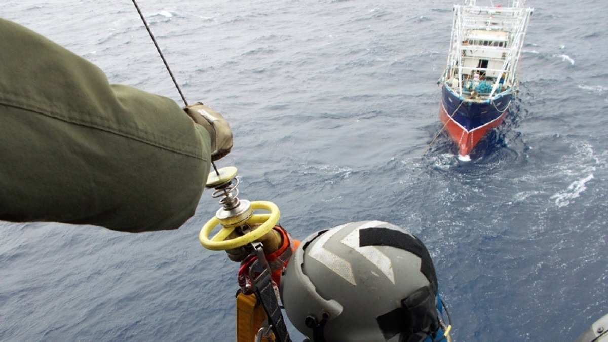 Rescate de un helicóptero del Servicio de Aviación Gubernamental de Hongk Kong