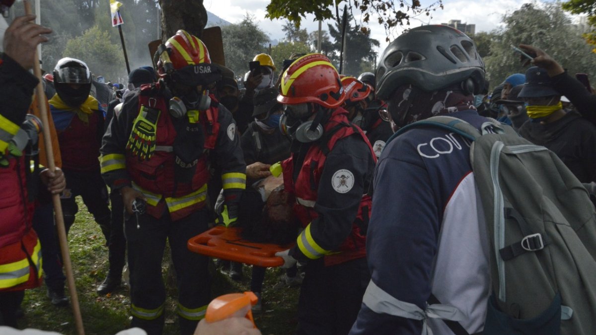 Quito. Henry Quezada murió en el parque El Arbolito. Recibió un disparo por perdigones. Tenía 29 años.